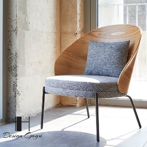 아가타우드스틸라운지체어A 이넽리어 카페 업소용 디자인 로비 라운지 1인 의자
