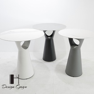 머쉬룸세라믹스틸테이블A 인테리어 디자인 카페 커피숍 다이닝 테이블