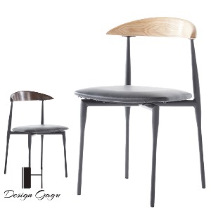 카우으드스틸체어A 인테리어 디자인 카페 커피숍 스틸 의자